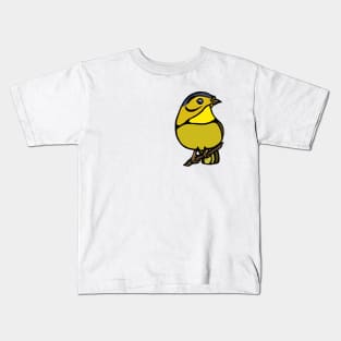 Wilsons Warbler Graphic Kids T-Shirt